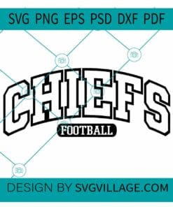 Chiefs football varsity font SVG, Kansas City SVG. Kansas City Chiefs Football PNG