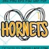 Hornets Heart SVG, Charlotte Hornets Football SVG, NFL SVG, Football Team SVG