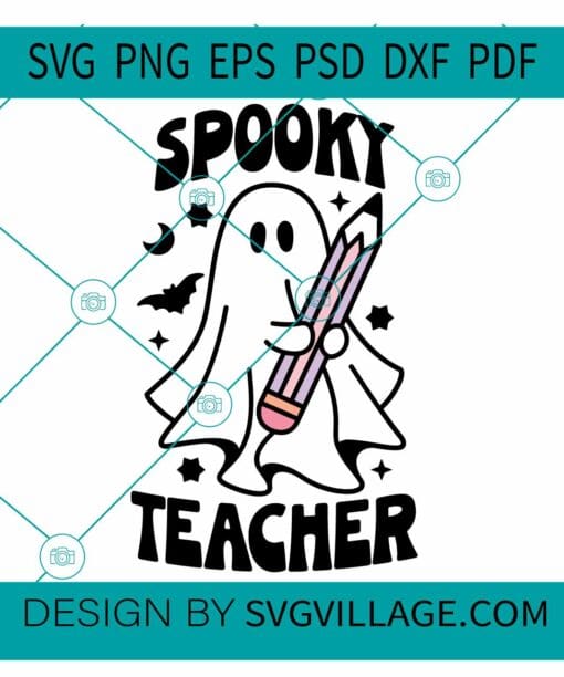 Spooky teacher SVG, Halloween Teacher SVG, Funny Halloween SVG